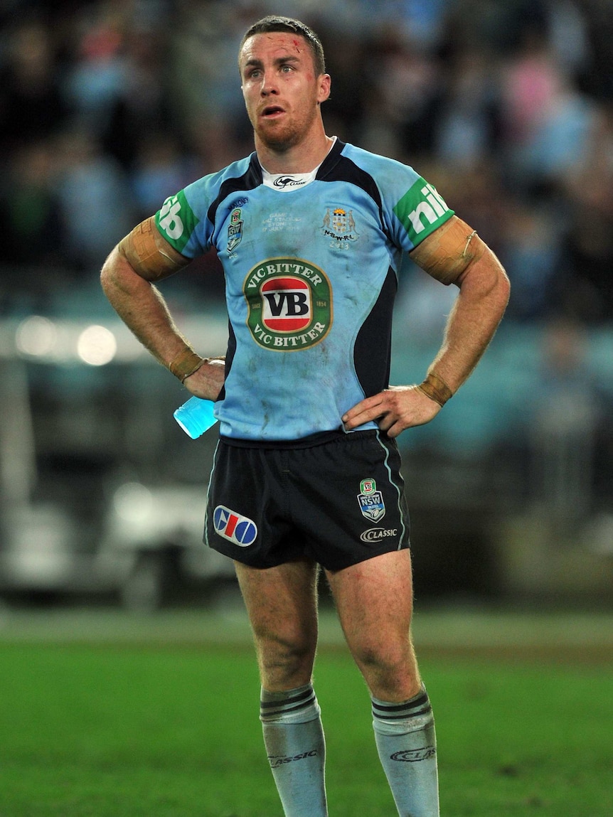 James Maloney looks on during State of Origin
