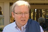 Kevin Rudd ... 'We'll be asking local government to implement a speedy rollout of infrastructure investment'