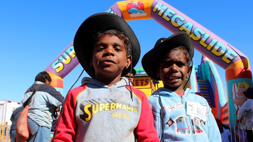 Young kids at the Tennant Creek Show