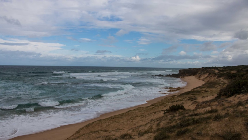 Looking out to sea at Boags Rocks on the Mornington Peninsula.