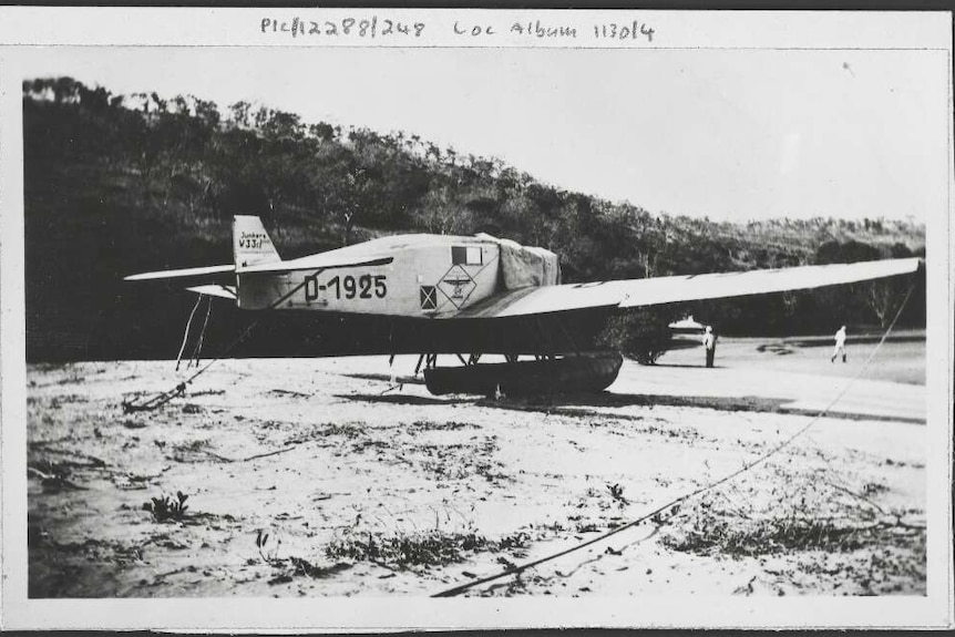 Junkers W-33 seaplane D-1925 Atlantis crewed by Hans Bertram and Adolph Klausman.