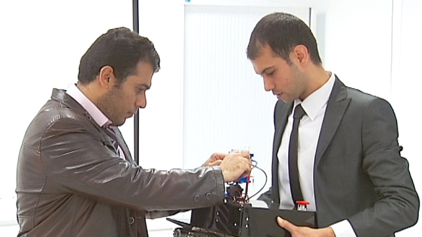 Iraqi engineering students develop robot