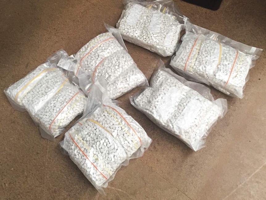 Police said about 90,000 ecstasy tablets were seized in raids on two Gold Coast properties.