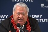 Samoan PM hits out at climate change sceptics