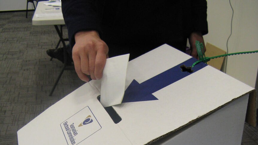 Tasmanian Electoral Commission ballot box