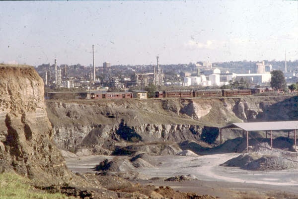 Old photograph of the NSW Brickwords brickpit