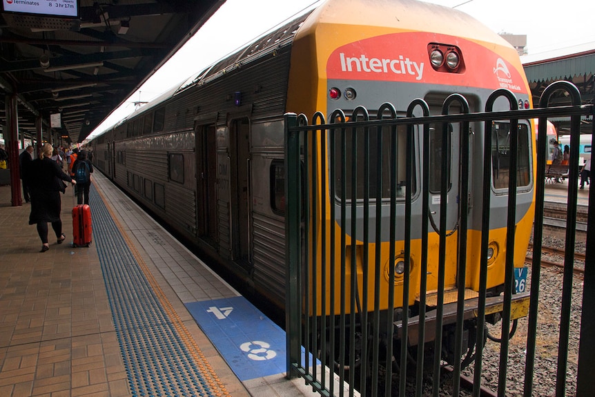 Train at Central Station in Sydney