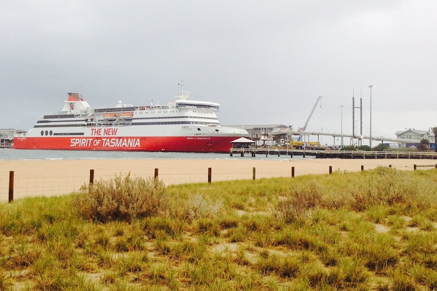 Spirit of Tasmania in Melbourne.