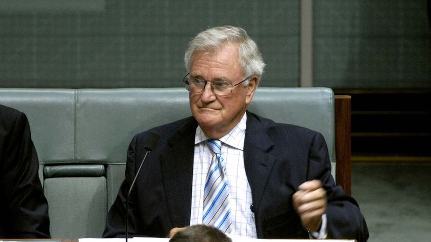Wilson Tuckey sits in the House of Representatives