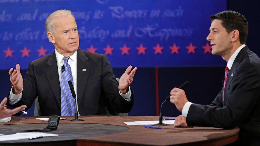 Old vs new - Joe Biden debates Paul Ryan on October 12.