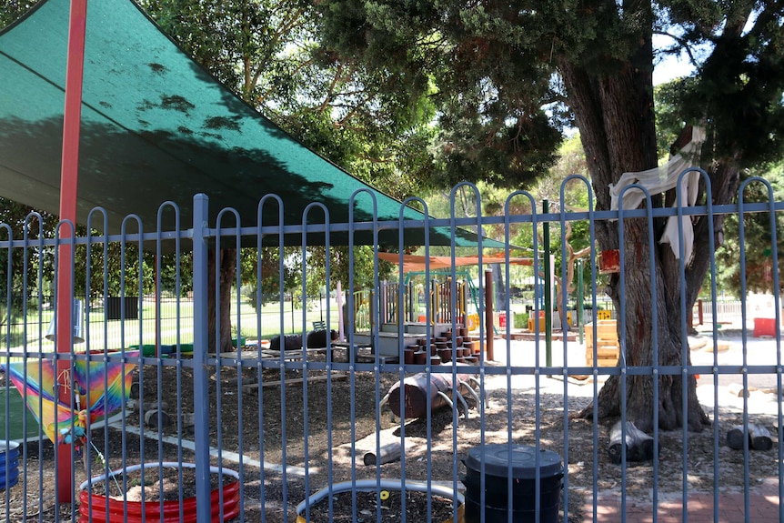 The playground at the childcare centre in Lockridge.