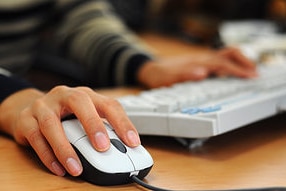 File photo: Woman typing (stock.xchng)