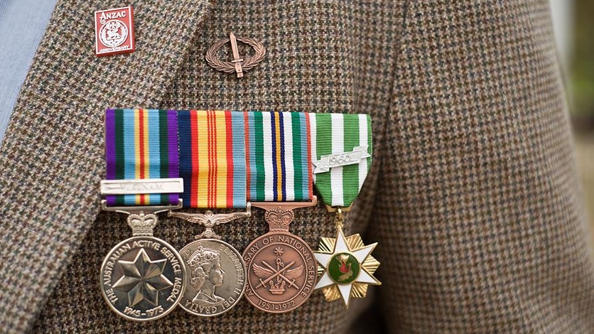 War medals on show