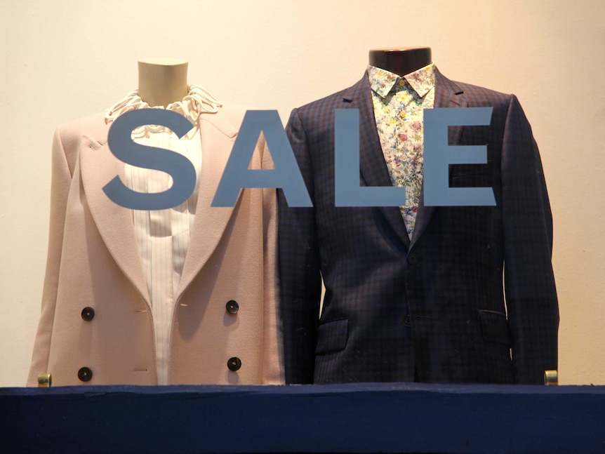 An image of clothes on sale in Melbourne