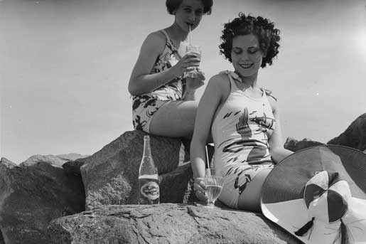 Young women promoting MacKay & Cos Aerated Waters & Cordial