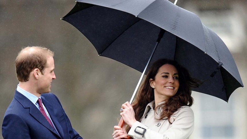 Britain's Prince William and Kate Middleton