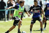 Del Piero enjoys a training session