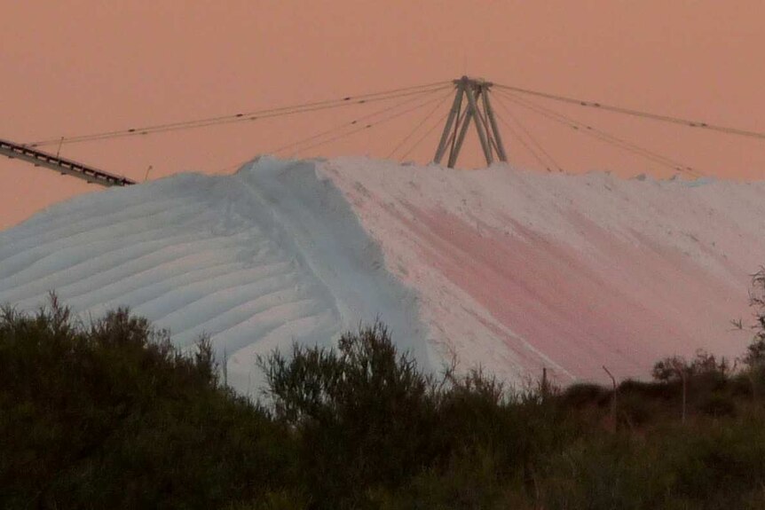 Salt mound in Onslow