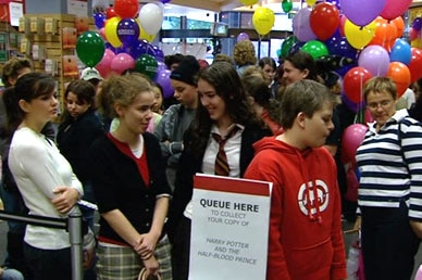 Potter fans line up to grab their copy of Harry Potter