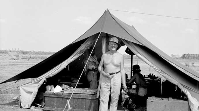 Archaeologist Franz Setzler in 1948 in Arnhem Land