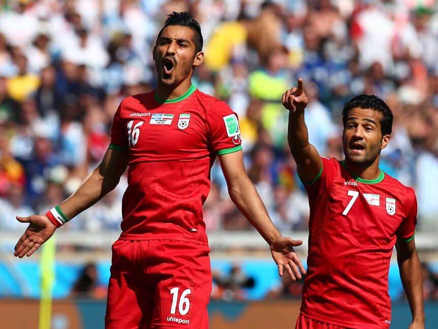 Ghoochannejhad reacts against Argentina