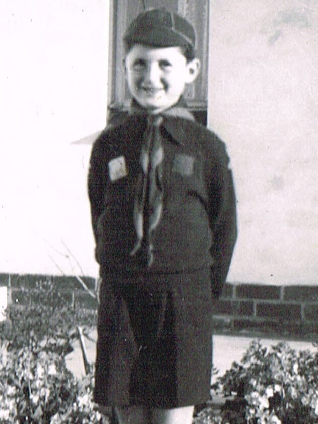 Author Paul Jennings as a young boy in boy scouts uniform.