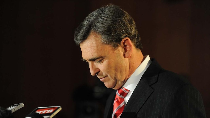 Outgoing Victorian Premier John Brumby (AAP: Julian Smith)