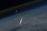 Meteor image captured by NASA