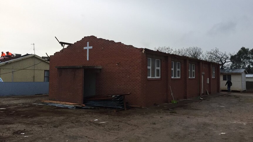 Church damaged at Blyth