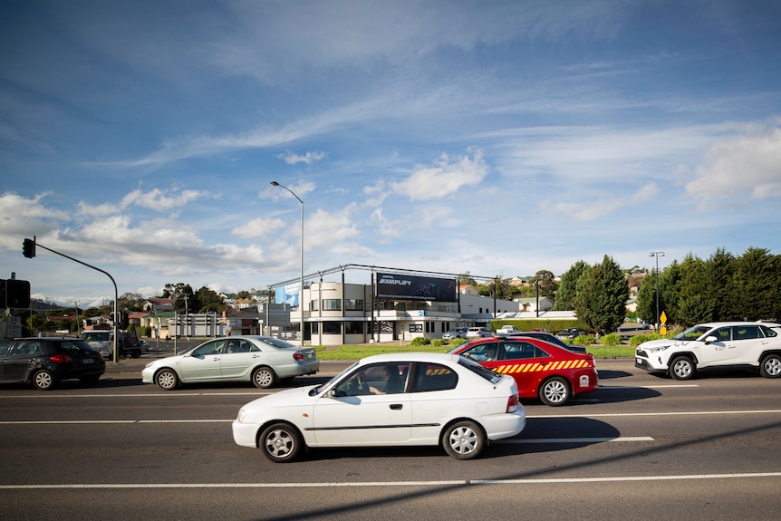 A busy highway.