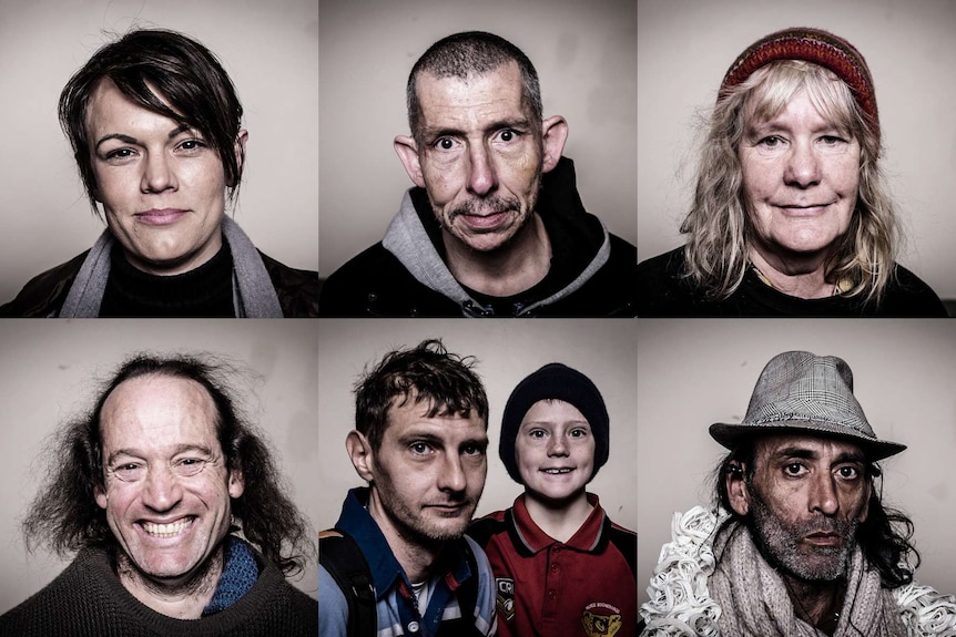 Portraits of Sydney's homeless community