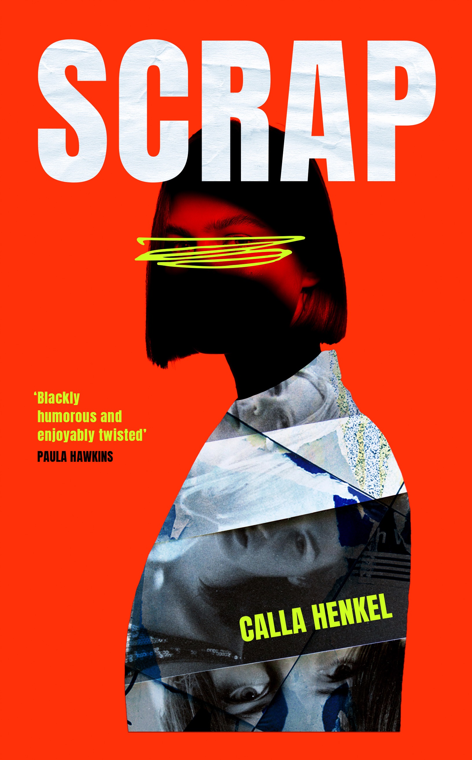 A book cover showing a stylised graphic of a woman with sharp bobbed hair on a red background