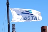 The flag of Austal shipbuilders