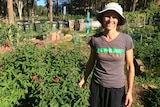 Ali Bigg standing in the Lost Plot community garden which she said was flourishing and encouraging sustainable living.