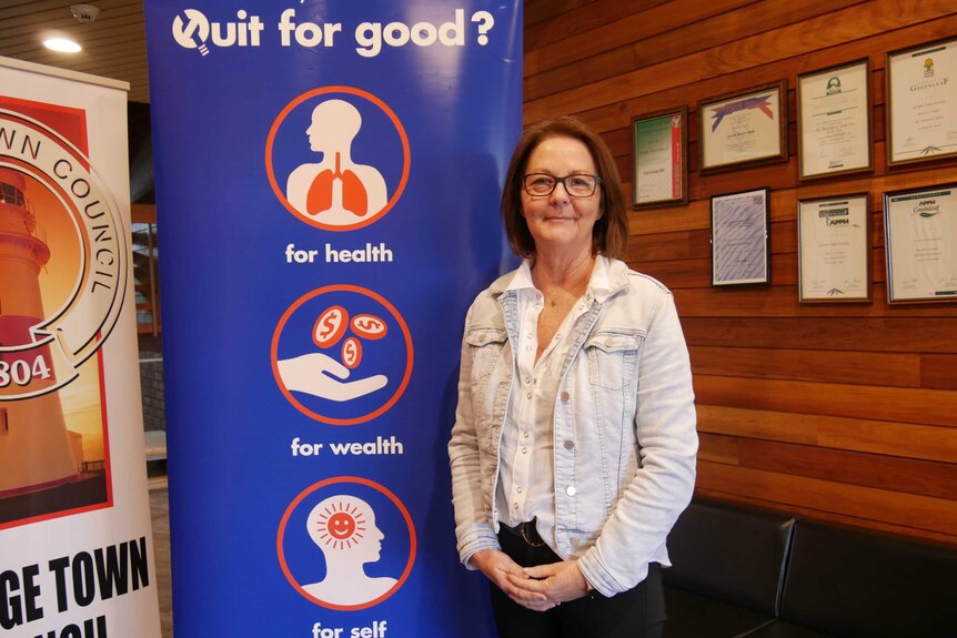 Quit Tasmania counsellor Wendy Atkinson, June 2019