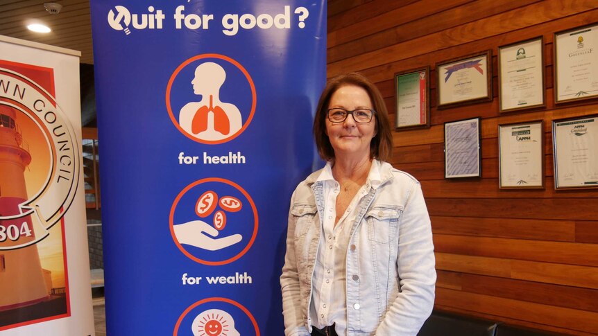 Quit Tasmania counsellor Wendy Atkinson, June 2019