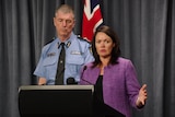 WA Police Commission Karl O'Callaghan and Minister Liza Harvey