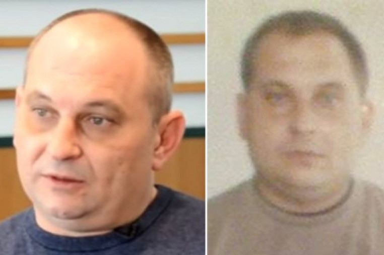 A composite image shows two head shots of the same man at different ages.