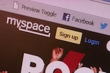 MySpace website screen grab