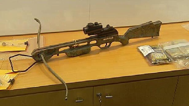 Crossbow seized in police raids in Adelaide
