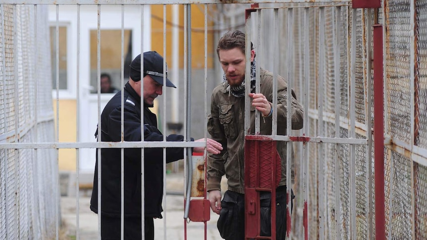 Jock Palfreeman in a prison in Sofia, Bulgaria