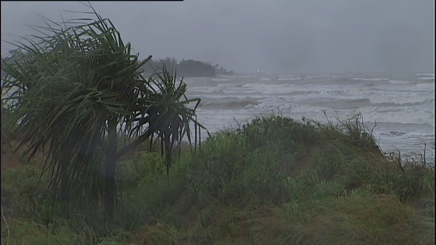 Rough weather and stormy seas in Darwin's northern suburbs