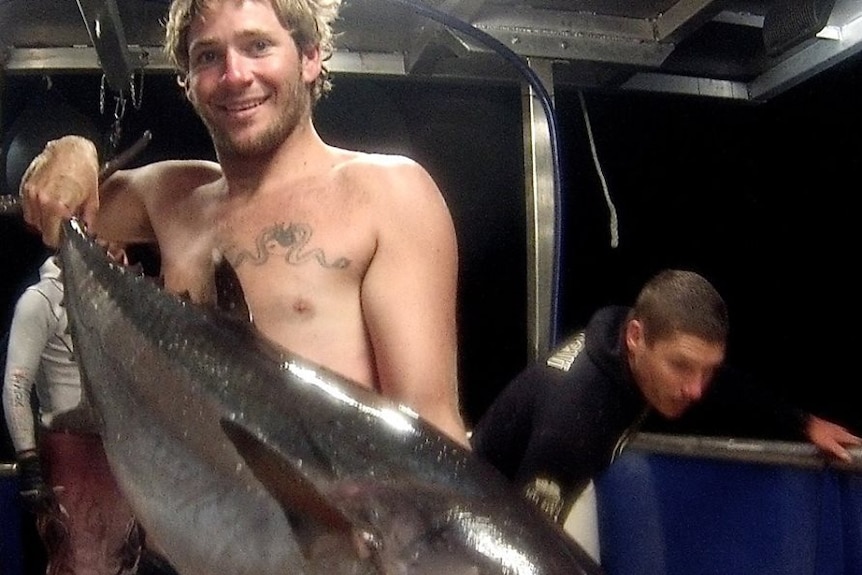 Zach Feeney, 28, was one of seven men on the fishing boat when it sank near Seventeen Seventy.