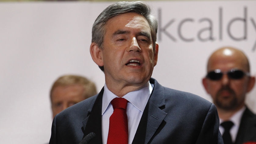 Gordon Brown makes his acceptance speech