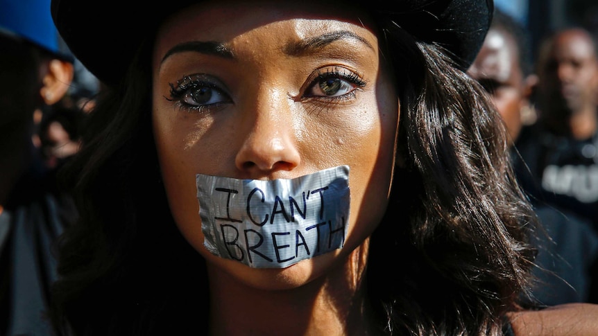 Protesters in New York march against police violence