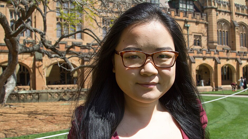 A profile shot of Xi Chen, international student at the University of Sydney, 2016