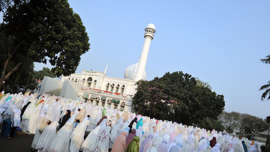 Muslims in Indonesia mark the end of Ramadan