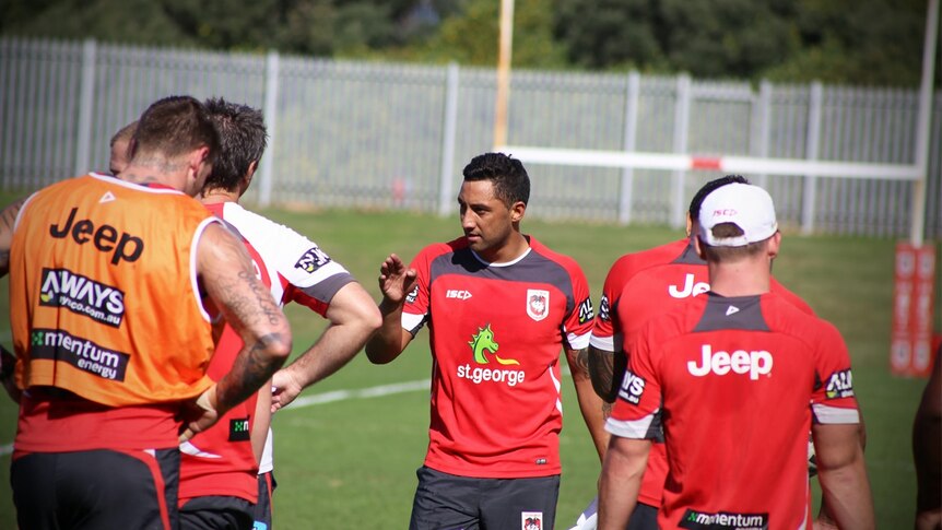 Benji Marshall at Dragons training