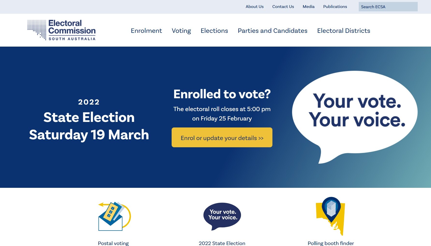 South Australians looking online for information on how to vote early