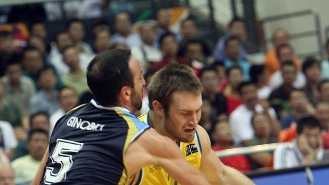 Tough match-up...the Boomers won't have to deal with Manu Ginobili, but they still face a challenge against Argentina.